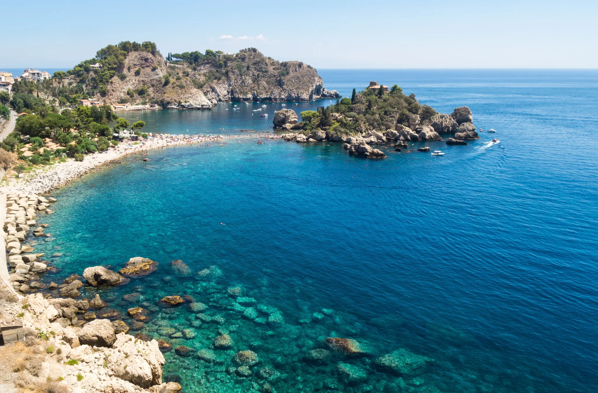 Isola Bella e il mare di Taormina