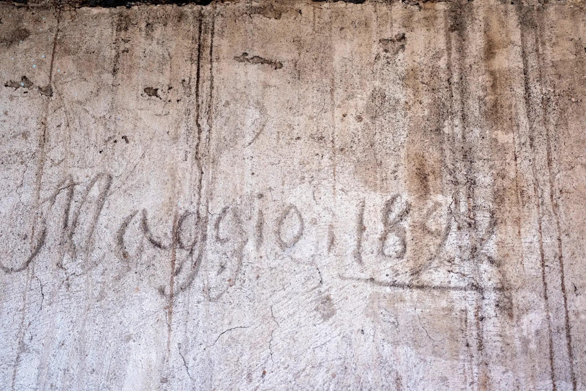 Iscrizione storica dell’antico palmento