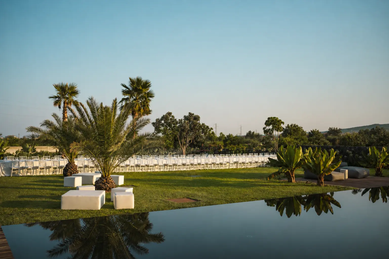 Un evento privato nel giardino di Scorzamara Private Villa